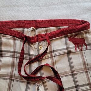 Abercrombie & Fitch Red Vintage Earlys 00s Plaid Sleep Pants